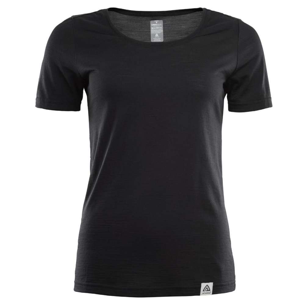 Aclima LightWool T-shirt Round Neck Woman - Jet Black - 30 thumbnail