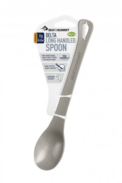 Delta Long Handled Spoon Grey