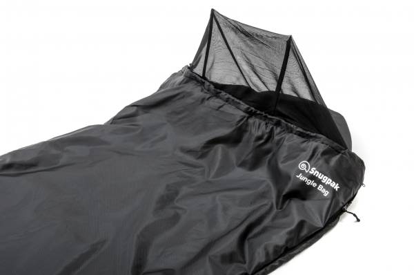 Snugpak Jungle Bag Black Sovepose med myggenet - outdoorpro.dk