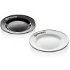 Petromax Enamel Plates white and black 2 pieces in a box