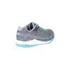 Merrell Antora High Rise dame sko i grå og lyseblå sål kan købes hos Outdoorpro.dk højre yderside bagfra