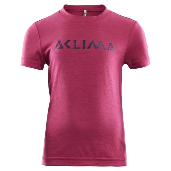 Aclima Lightwool T-Shirt Children Cerise - outdoorpro.dk