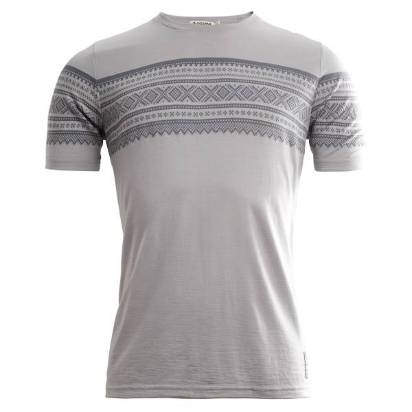Aclima Designwool Marius T-Shirt Man Paloma Grey / Castle Rock
 - outdoorpro.dk