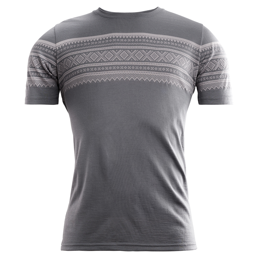 Aclima Designwool Marius T-Shirt Man Castle Rock / Paloma Grey - XXXL thumbnail