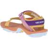 Merrell - Kahuna Web Apricot Orange sandal i orange farver og lilla. Kan købes hos outdoorpro.dk 
