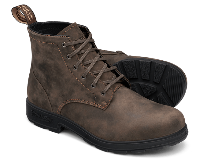 Blundstone Model 1930 Original Lace Up Leather Boot - Rustic Brown - 34½ EU (2 AU) thumbnail