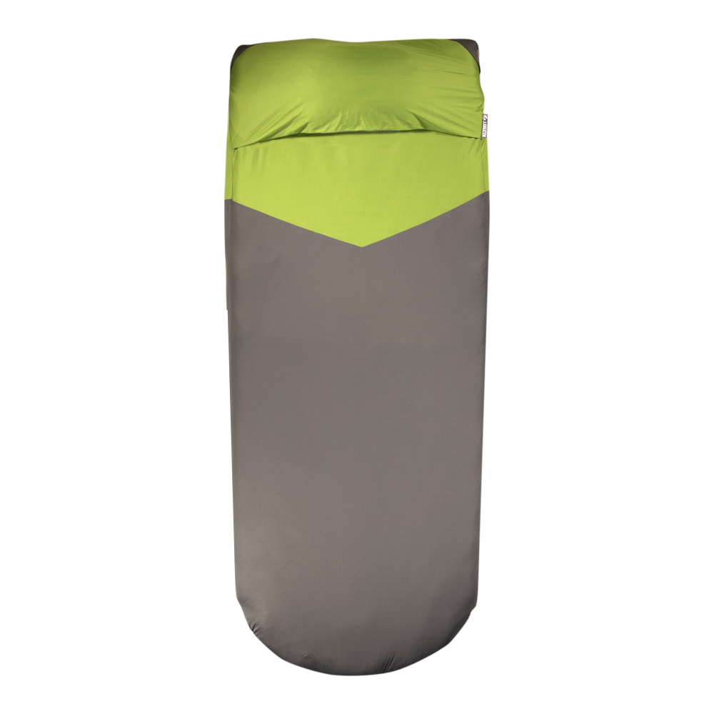 Klymit Luxe V Sheet Pad Cover - Green/Grey