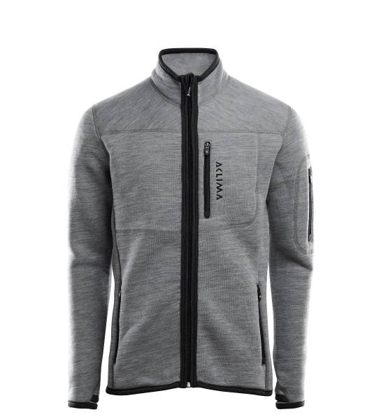Aclima Fleecewool Jacket Mens - Grey Melange - outdoorpro.dk