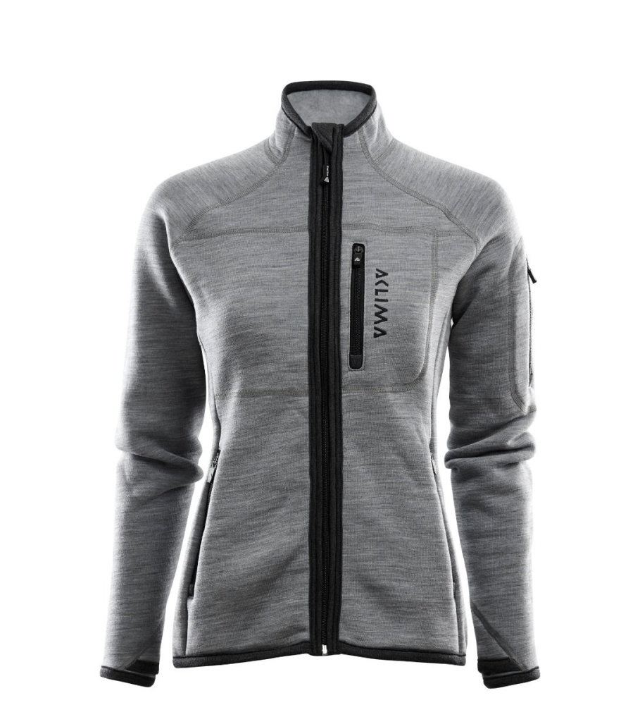 Aclima FleeceWool Jacket Woman - Grey Melange - XL