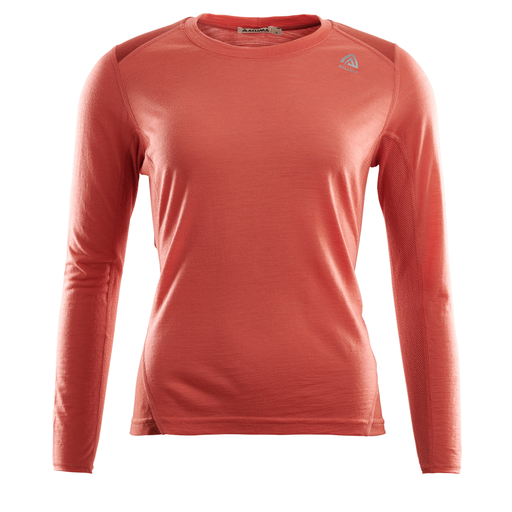 Aclima LightWool Sports Shirt Women - Burnt Sienna / Red Ochre - L thumbnail