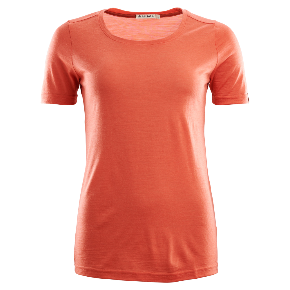 Aclima LightWool T-Shirt Round Neck Woman - Burnt Sienna - XS thumbnail