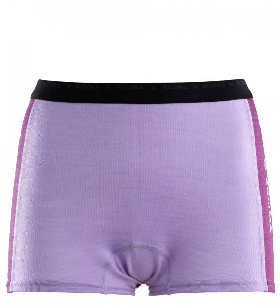 Aclima Warmwool Boxer Shorts Women - Purple Rose / Sunset Purple - outdoorpro.dk