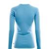 Aclima Warmwool Crew Neck Shirt Women - Azure Blue - back - outdoorpro.dk