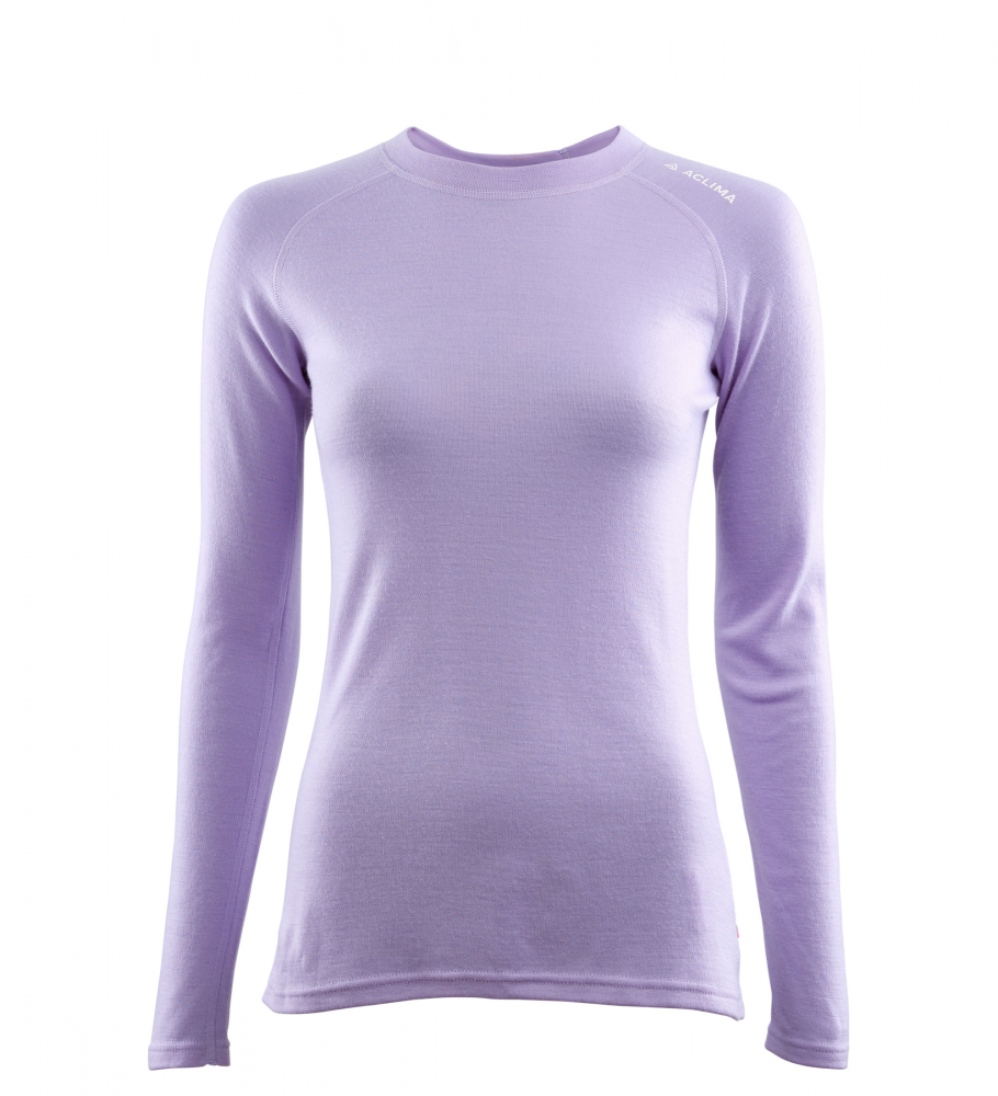 Aclima WarmWool Crew Neck Shirt Woman - Purple Rose - XS thumbnail