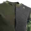 Aclima Warmwool Hood Sweater W/Zip Mens - Olive Night / Dill / Marengo - detalje - outdoorpro.dk
