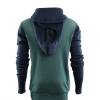 Aclima Warmwool Hood Sweater Junior - North Atlantic / Navy Blazer / Reef Waters - back -outdoorpro.dk
