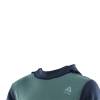 Aclima Warmwool Hood Sweater Junior - North Atlantic / Navy Blazer / Reef Waters - neck - outdoorpro.dk