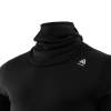 Aclima Warmwool Hood Sweater Mens - Jet Black - neck - outdoorpro.dk