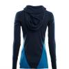 Aclima Warmwool Hoodsweater Women - Navy Blazer / Azure Blue / Blue Sapphire. - back -outdoorpro.dk
