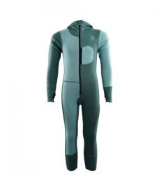Aclima Warmwool Overall Children - North Atlantic / Reef Waters - front - outdoorpro.dk