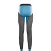 Aclima Woolnet Long Pants Women - Azure Blue / Jet Black - back - outdoorpro.dk