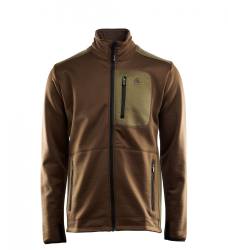 Aclima Woolshell Jacket Mens - Capers / Dark Earth - front - outdoorpro.dk