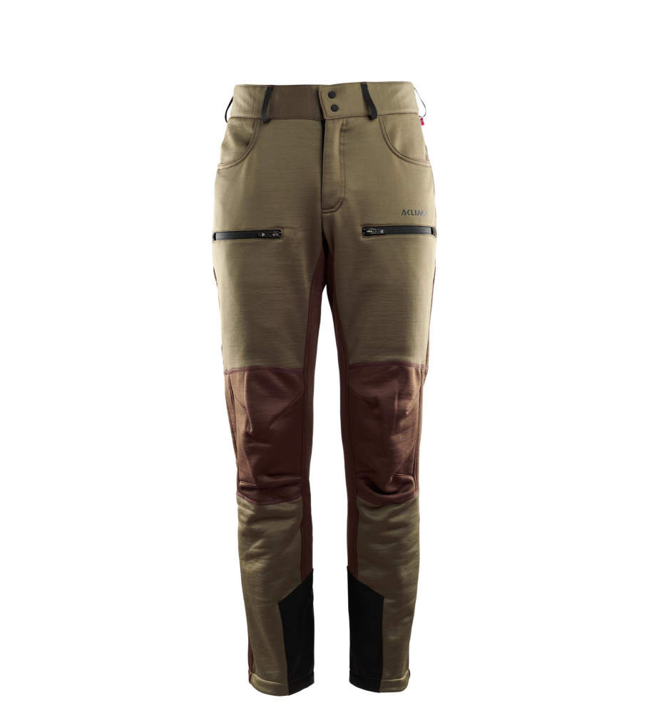 Aclima WoolShell Pants Man - Capers / Dark Earth - XS