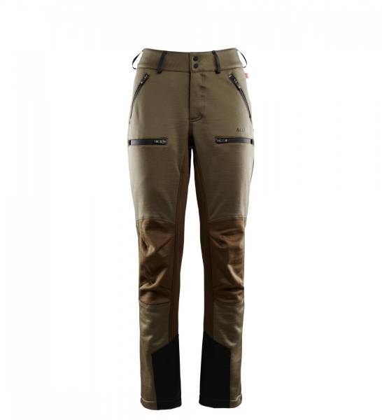 Aclima Woolshell Pant Women - Capers / Dark Earth - front - outdoorpro.dk
