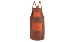 Buffalo Leather Apron with cross back strap