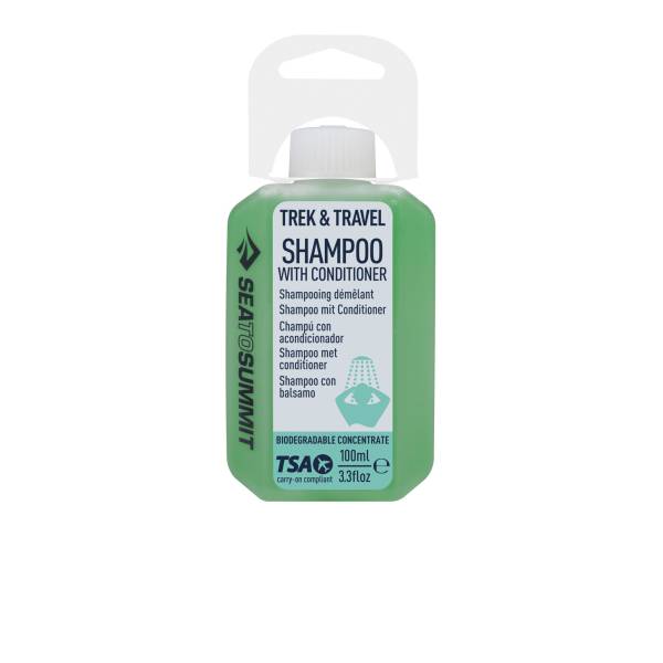 Trek & Travel Liquid Conditioning Shampoo 100ml / 3.3 fl oz Sea Mist green