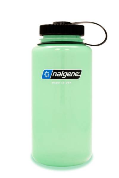 Nalgene - Wide Mouth sustain 1000 ml - Green Glow - outdoorpro.dk