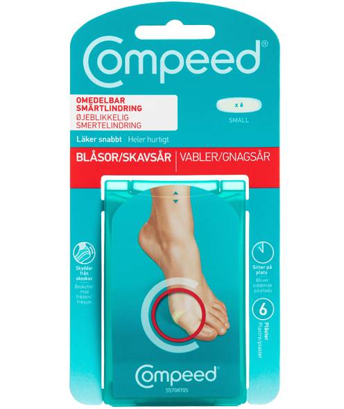 COMPEED® Blister Small Plasters 6 stk pakke - outdoorpro.dk