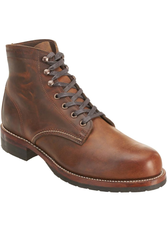 Wolverine Evans 1000 Mile Boot Brown Leather - 40 EU (7 US) thumbnail