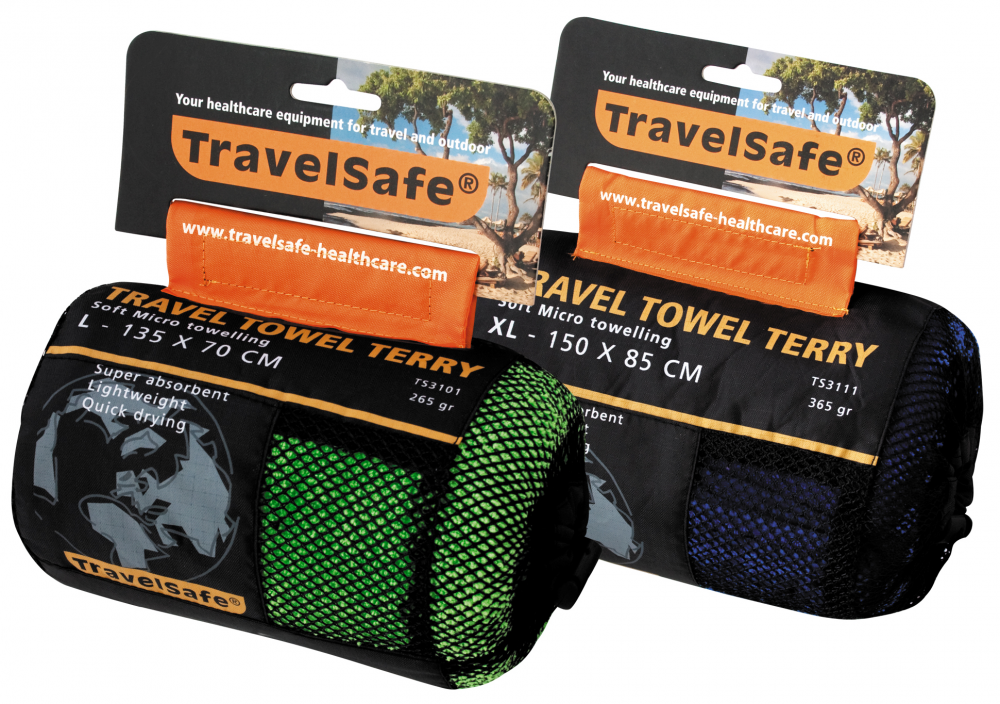 TravelSafe Travelsafe TravelTowel Terry L 70x135 Lime Green thumbnail