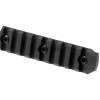 M-LOK Rail Section Aluminium 9 Slots Black