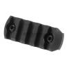 M-LOK Rail Section Aluminium 5 Slots Black