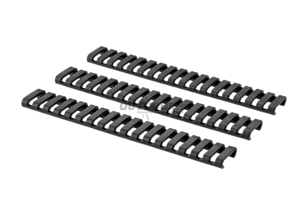 Ergo 18 Slot LowPro Ladder Rail Cover - 3 pcs Black