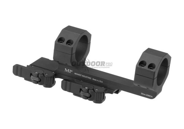 30mm QD 1.4" Offset Scope Mount - 20 MOA Black