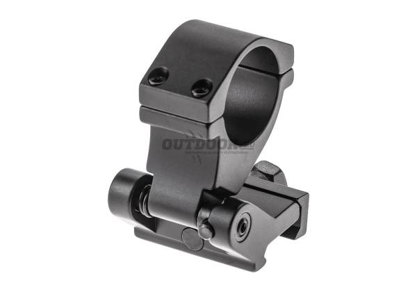 Flip To Side Magnifier Mount - 1.75" Height Black