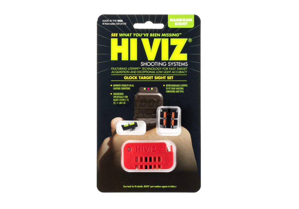 HIVIZ Fiber Sight Set for Glock 17/19