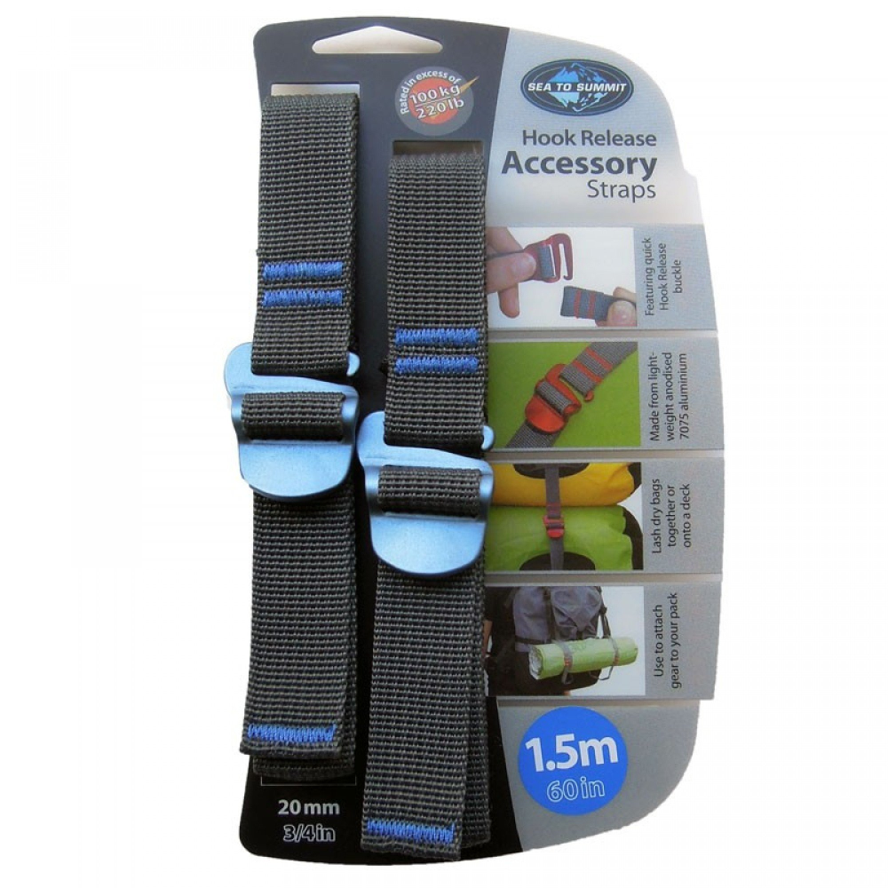 Accessory Strap with Hook Buckle 20mm Webbing - 1.5m