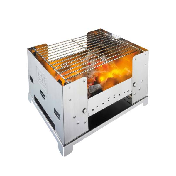 Køb Stainless Steel Foldable BBQ - "BBQ-Box" hos outdoorpro.dk