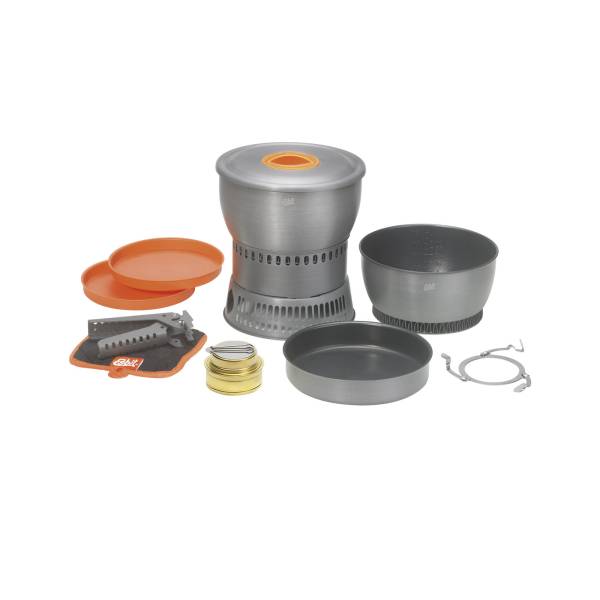 Cookset with alcohol burner, 2.35L, with non-stick coating