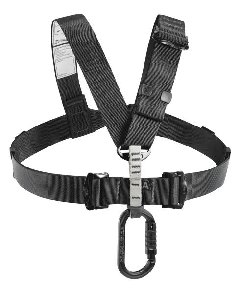 CHEST'AIR Chest Harness - Tactical - Black - Single front
