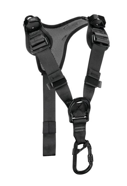 Petzl TOP Chest Harness - Tactical - Black - front